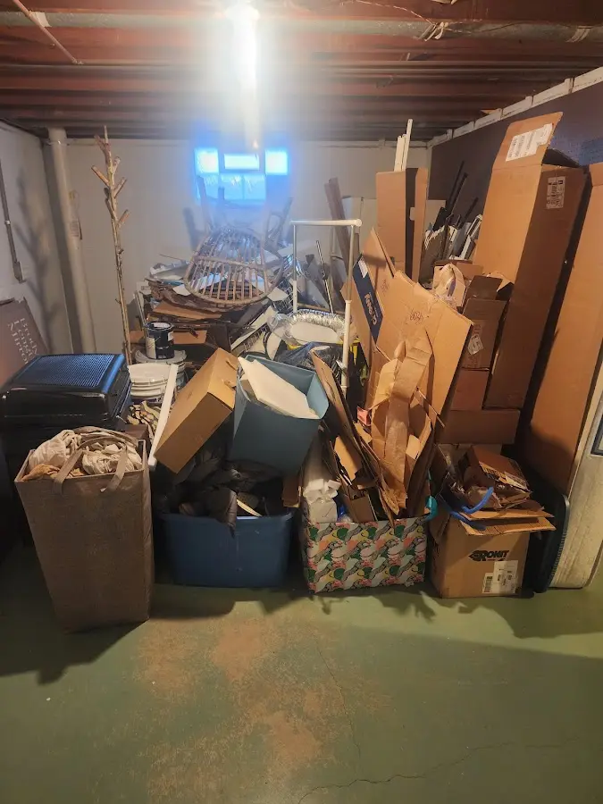 Roll-off dumpster container at job site for Construction Dumpster Rental in Hodgenville